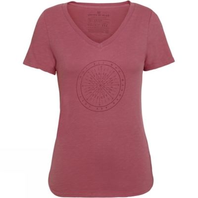 Tee United By Blue Wander Compass Mujer Rosas - Chile NPR427180